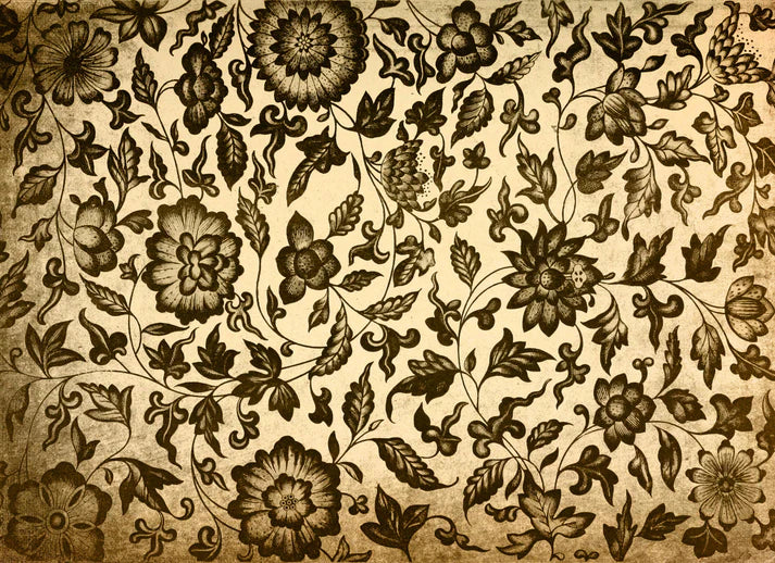 Roycycled Decoupage Paper - Grungy Floral