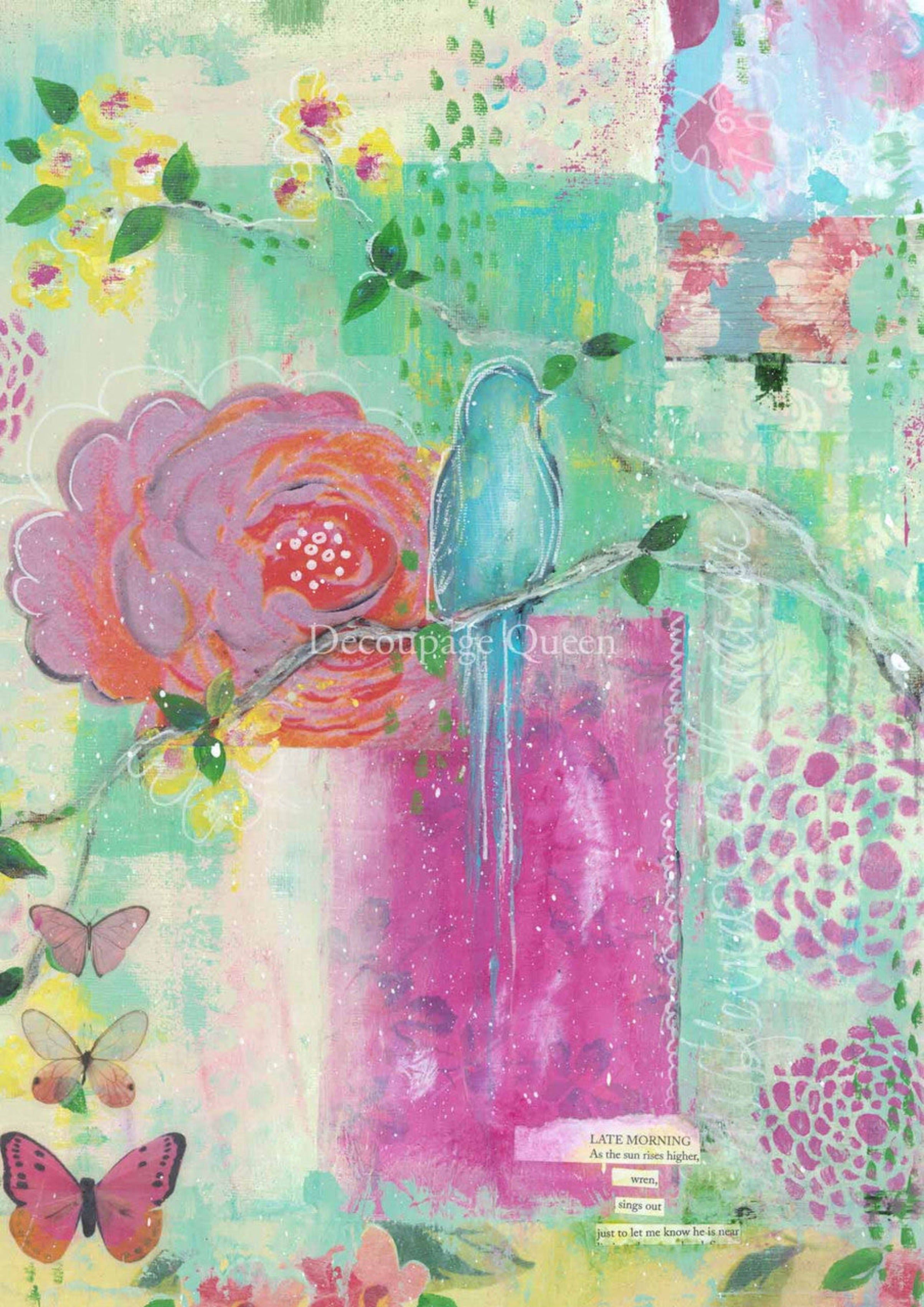 Decoupage Queen Rice Paper A4 - Ellen J Goods - Late Morning