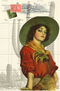 Roycycled Decoupage Paper - Cowgirl