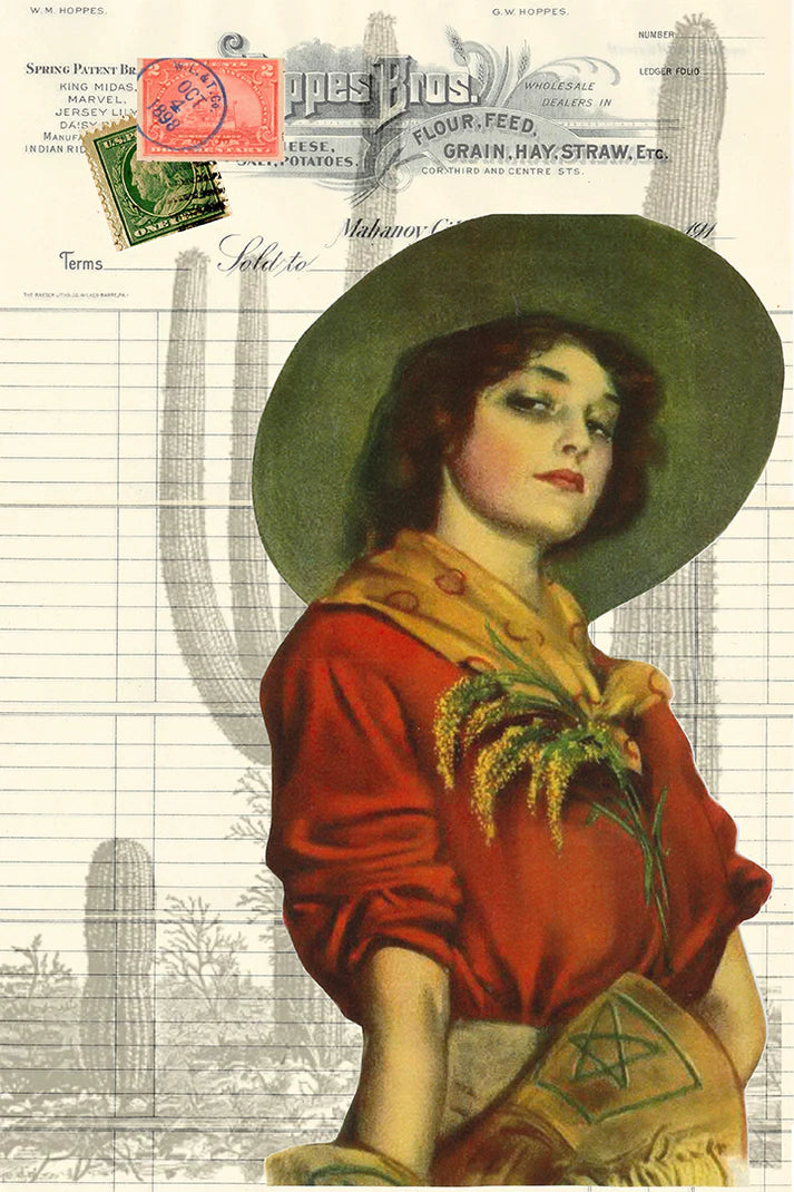 Roycycled Decoupage Paper - Cowgirl