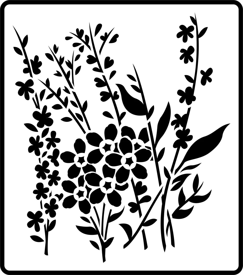JRV Stencil - Wild Flowers