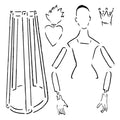 Roycycled Stencil - Paper Doll