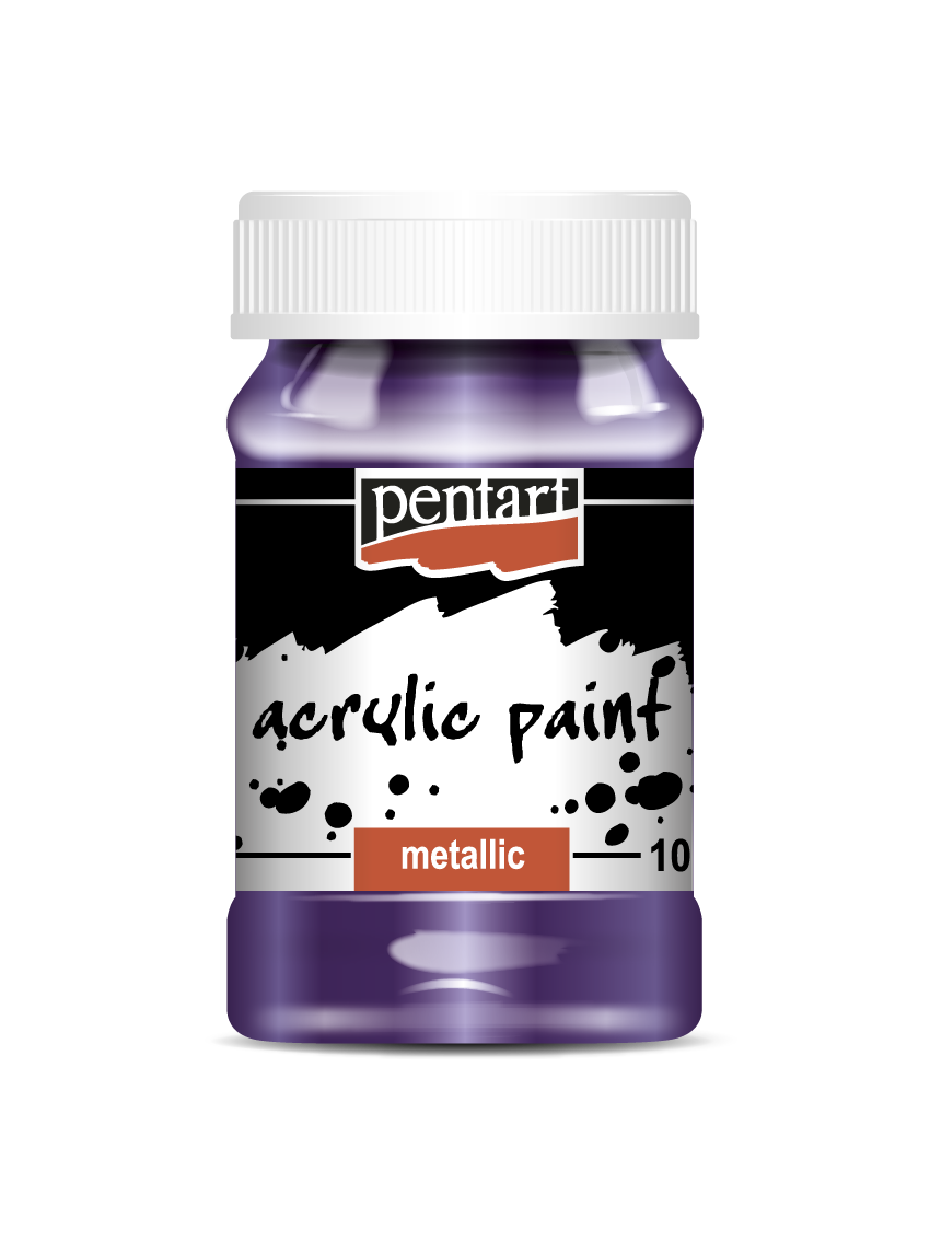 Pentart Acrylic Metallic Paint - Violet