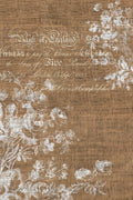 Roycycled Decoupage Paper - Floral Burlap Portrait