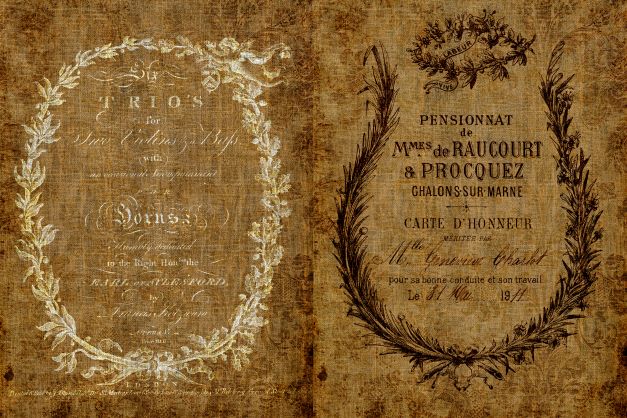 Roycycled Decoupage Paper - Ephemeral Burlap