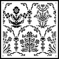 JRV Stencil - Botanical Tile