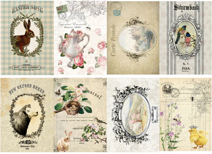 Roycycled Decoupage Paper - Spring Elements