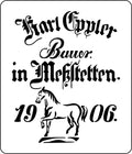 JRV Stencil - 1906 Horse Grain Sack