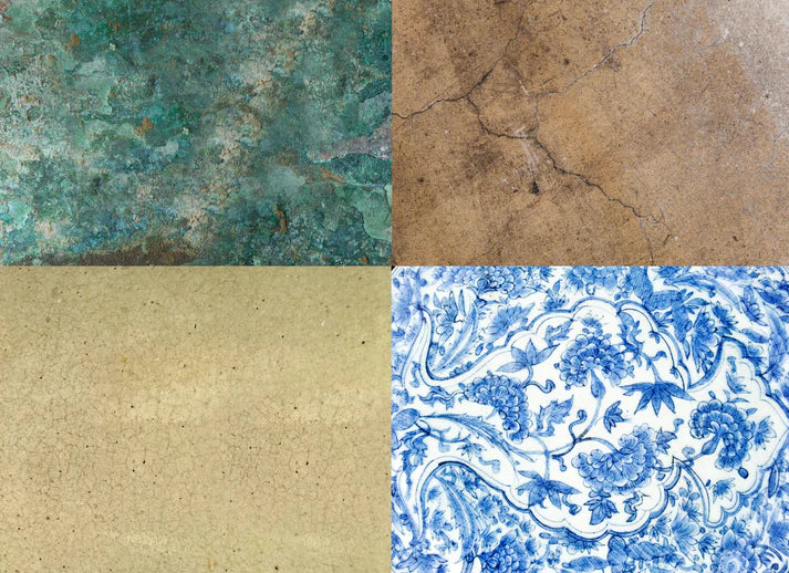 Roycycled Decoupage Paper - Crockery Textures