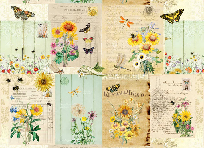 Roycycled Decoupage Paper - Botanical Masterboard