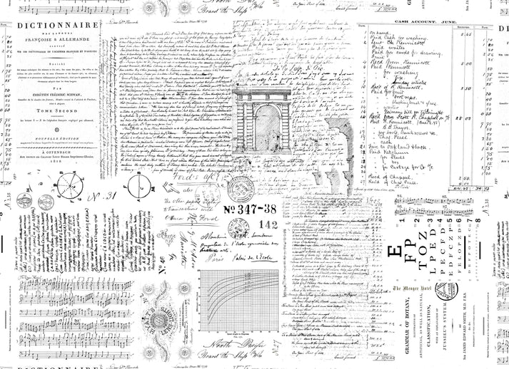 Roycycled Decoupage Paper - Typography Love