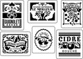 JRV Stencil - French Fruit Labels 1