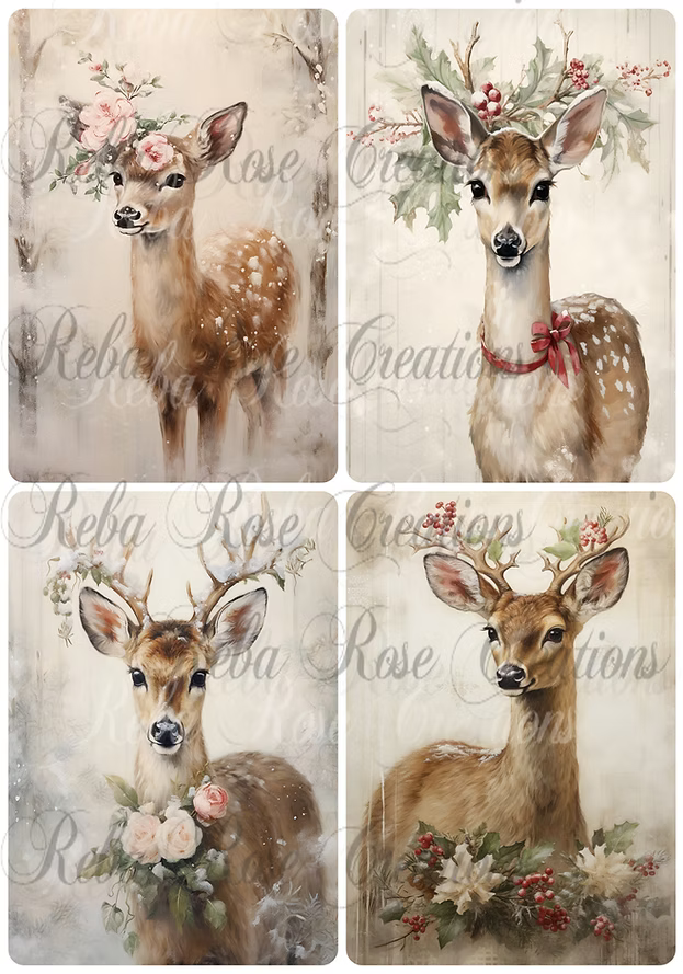 Reba Rose Creations - Christmas Deer
