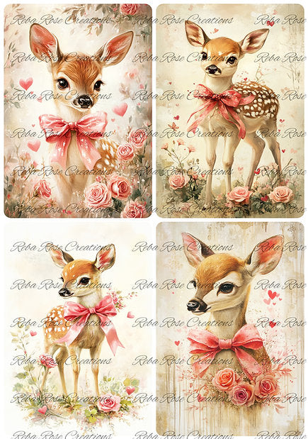 Reba Rose Creations - Valentine Fawns