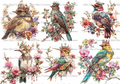 Reba Rose Creations - Birds with Crowns