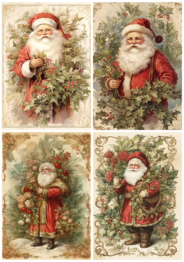 Reba Rose Creations - Shabby Santa