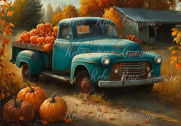 Reba Rose Creations - Blue Autumn
