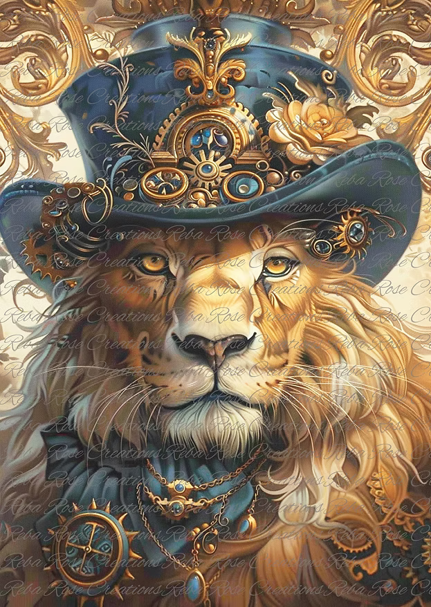 Reba Rose Creations - Steampunk Lion