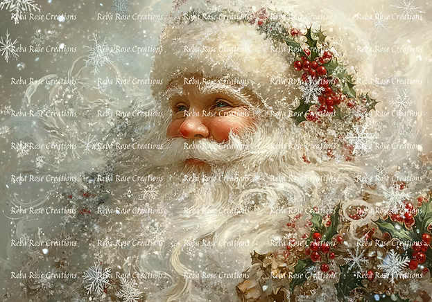Reba Rose Creations - Snowflake Santa