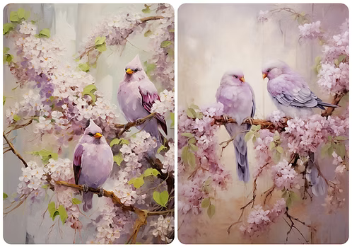 Reba Rose Creations - Lilac Summer Birds