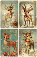 Reba Rose Creations - Vintage Retro Deer