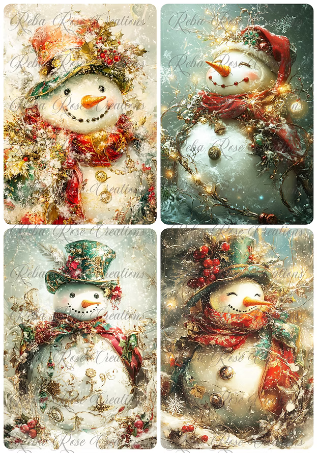 Reba Rose Creations - Silly Snowman