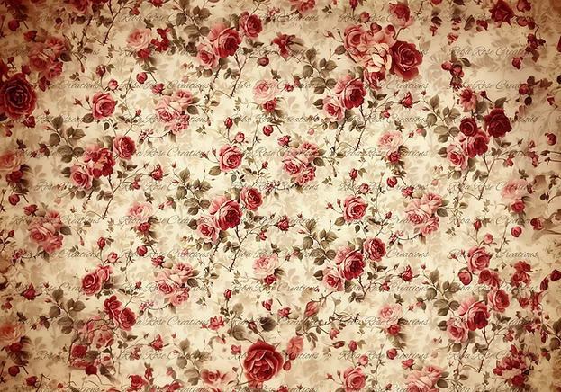Reba Rose Creations - Rose Spray Background