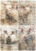 Reba Rose Creations - Primitive Farmhouse Pigs