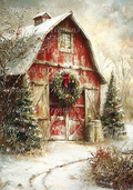 Reba Rose Creations - Vintage Winter Barn