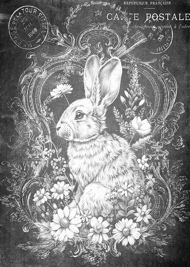 Reba Rose Creations - Chalkboard Bunny