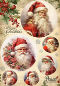 Reba Rose Creations - A Collage Of Santa