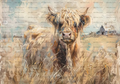 Reba Rose Creations - Abstract Farmhouse Bull
