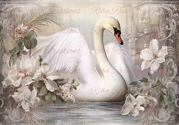 Reba Rose Creations - Snow White Swan