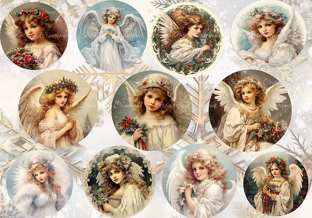 Reba Rose Creations - A Collage Of Angels