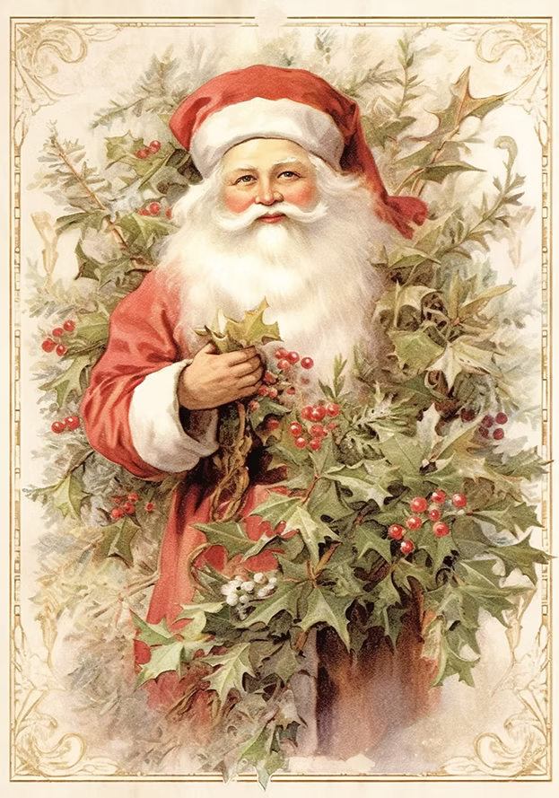Reba Rose Creations - Vintage Victorian Santa