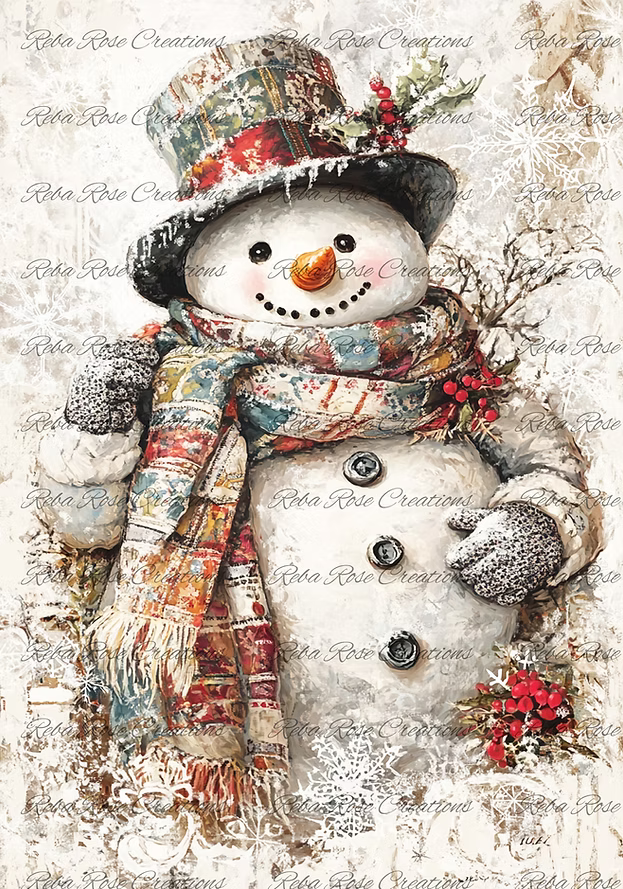 Reba Rose Creations - Frosty The Snowman