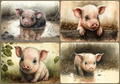 Reba Rose Creations - This Little Piggy