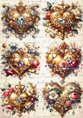 Reba Rose Creations - Jeweled Hearts