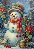 Reba Rose Creations - Victorian Christmas Snowman