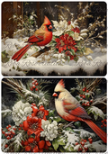 Reba Rose Creations - Christmas Foliage with Cardinal