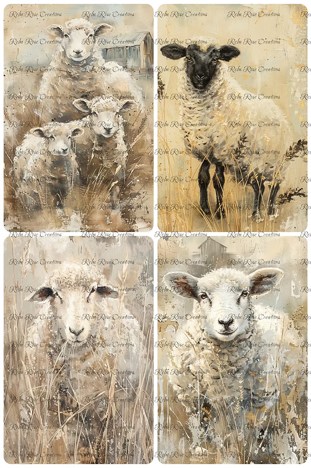 Reba Rose Creations - Primitive Sheep