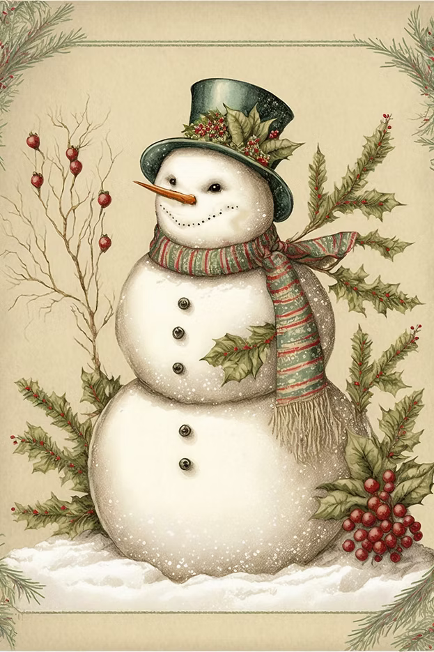 Reba Rose Creations - Snowman