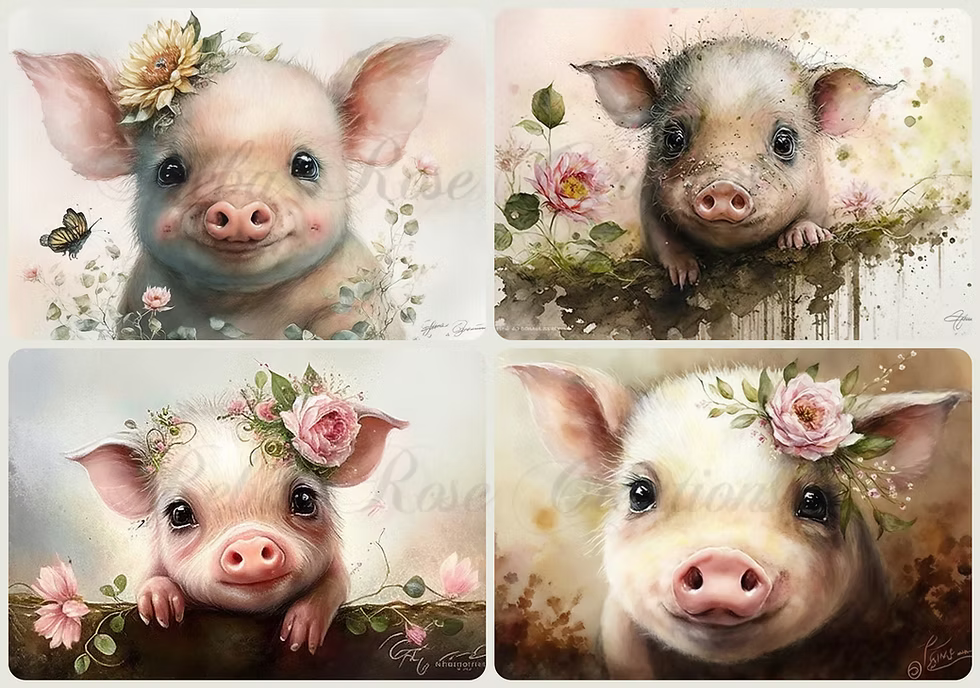 Reba Rose Creations - Baby Piglets