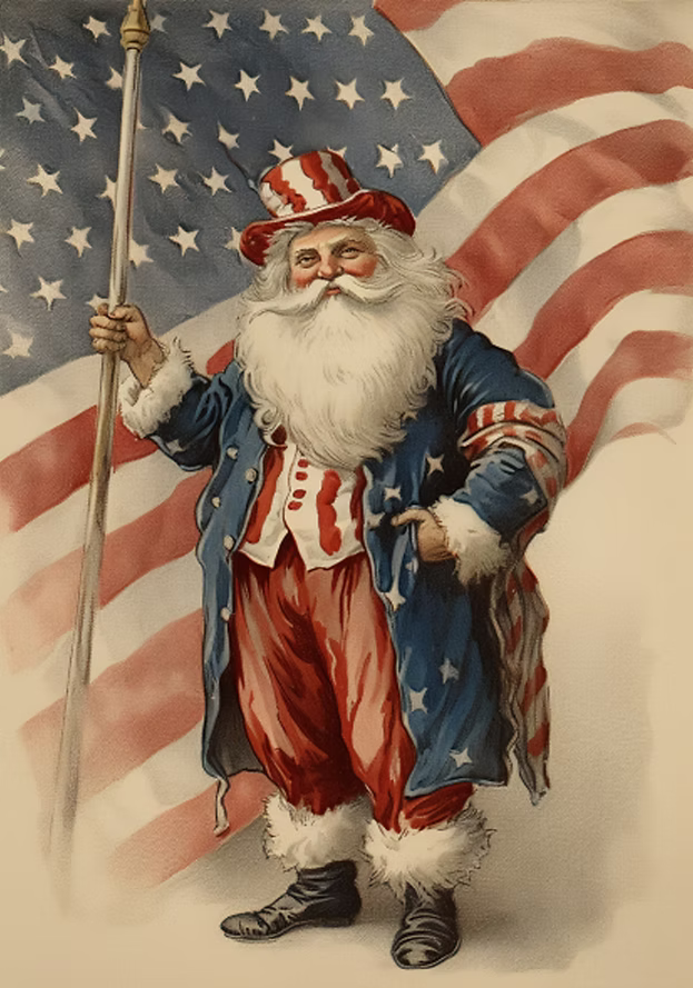 Reba Rose Creations - American Santa
