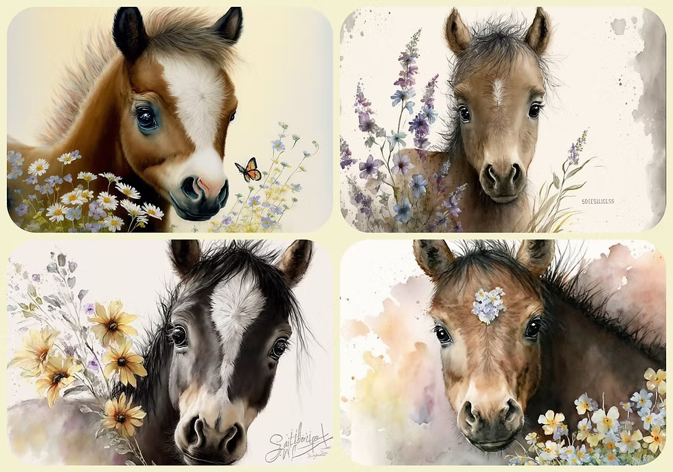 Reba Rose Creations - Baby Colts