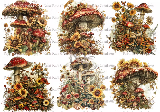 Reba Rose Creations - Magical Mushrooms