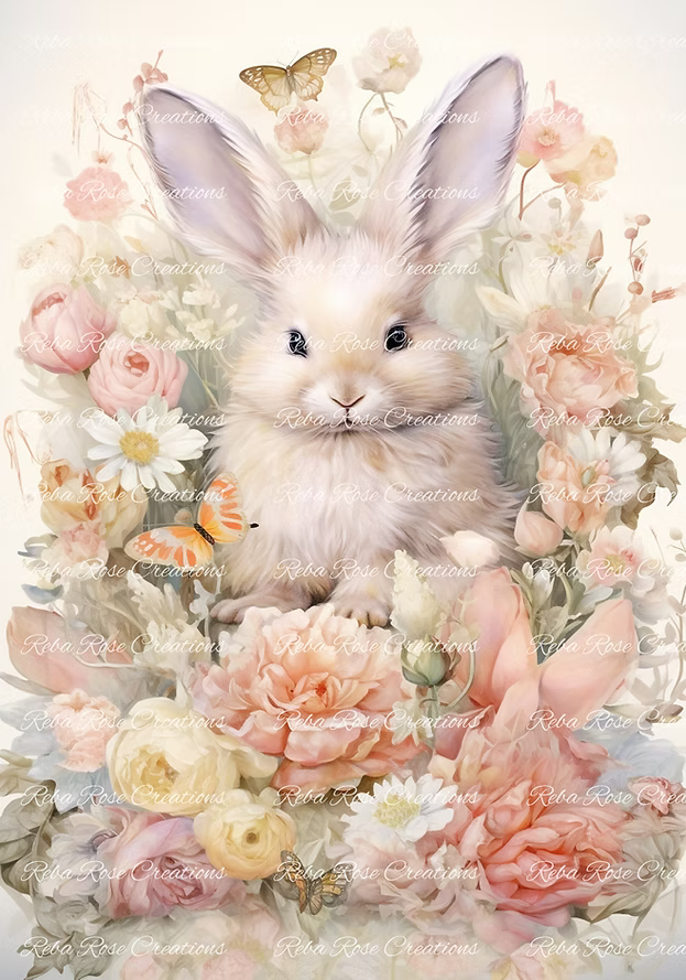Reba Rose Creations - All Is New Spring Bunny