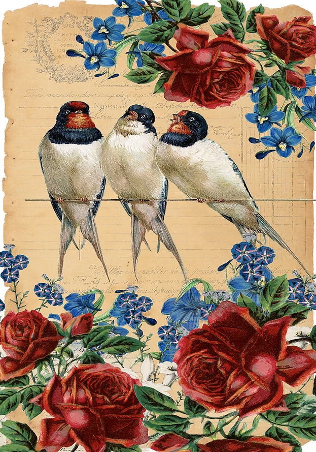 Reba Rose Creations - Singing Swallows