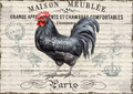 Reba Rose Creations - AVC - Black French Rooster