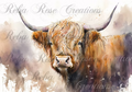 Reba Rose Creations - Watercolor Highland Cow